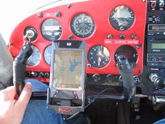 After a successful trial, the iPAQ is now installed permanently on the pilot's side, using a ProClip yoke mount with an adjustment ball IMG_2186.jpg